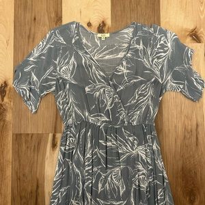 KORI Maternity floral high low dress